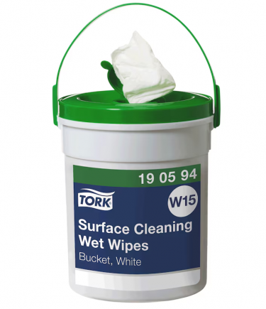 Lingettes imprégnées pour nettoyage de surface W15 TORK